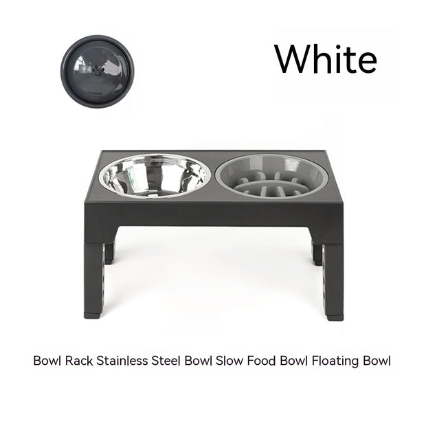 Pet Feeder Slow Feeding Bowl Lifting Dog Bowl Rack Neck Protection