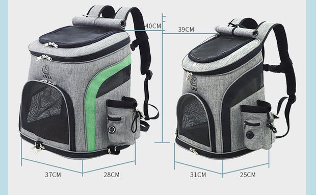 Breathable pet backpack