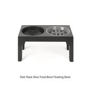 Pet Feeder Slow Feeding Bowl Lifting Dog Bowl Rack Neck Protection