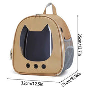 Cat Carrier Bag Pet Backpack Portable Outdoor Cat Travel Shoulder Bag Cat Carrying Bag Large Capacity Breathable Dog Carrier Bag