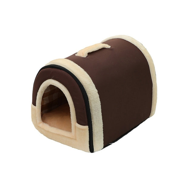 Portable Handle Pet Bed Small And Medium Sized Kennel Warm Cattery