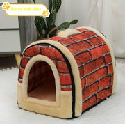 Portable Handle Pet Bed Small And Medium Sized Kennel Warm Cattery