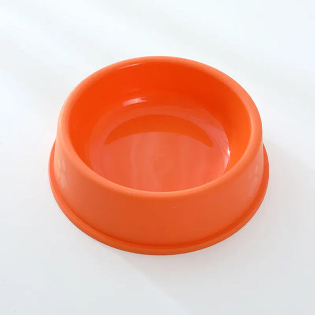 Pet Bowl Plastic Frosted Footprints Dog Cat Feeding Water Bowl Cat Bowl