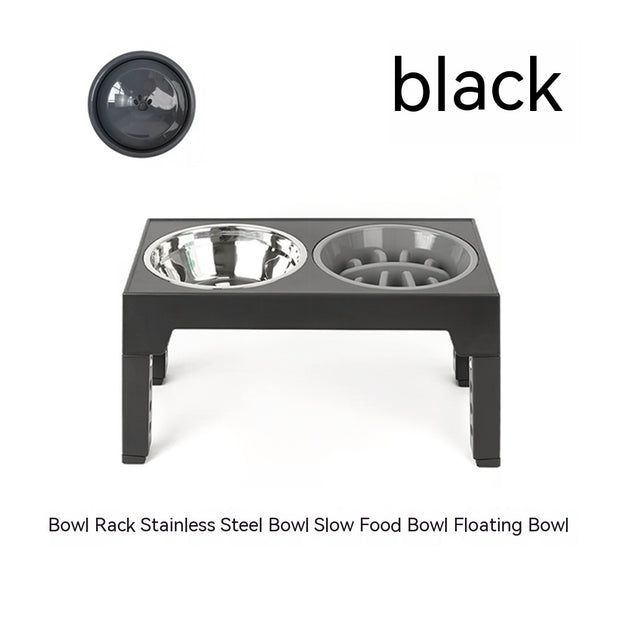 Pet Feeder Slow Feeding Bowl Lifting Dog Bowl Rack Neck Protection